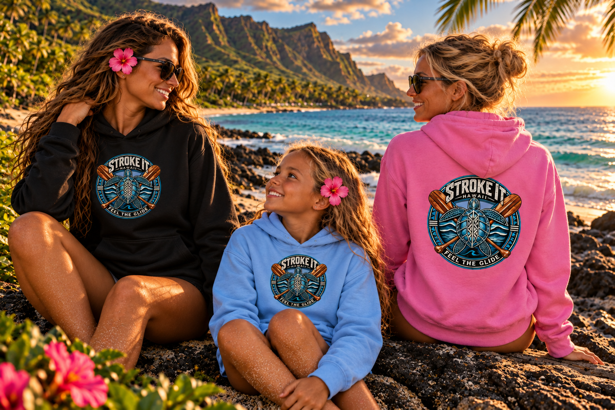 STROKE IT HONU HOODIE